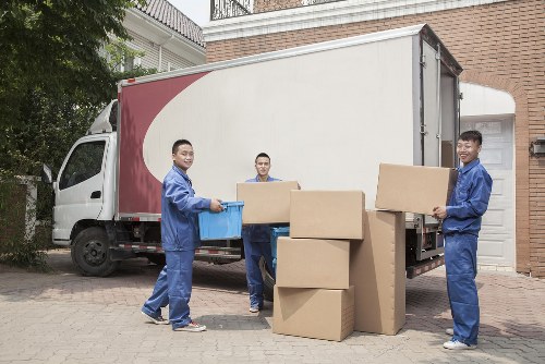 Professional unloading at storage facility in Ealing