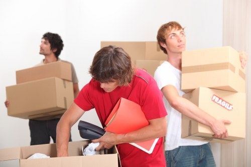 Packing and loading services by a man with van