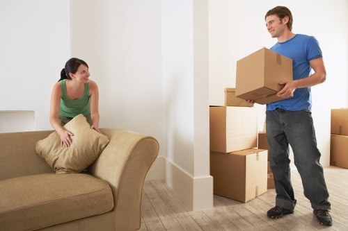Removalist team handling furniture with care